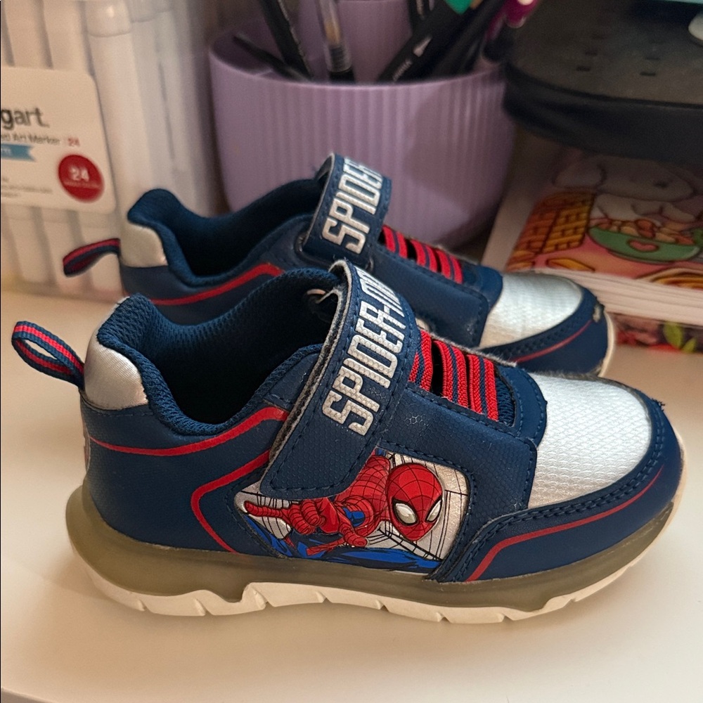 Spiderman Kids Sneakers - Blue and Red